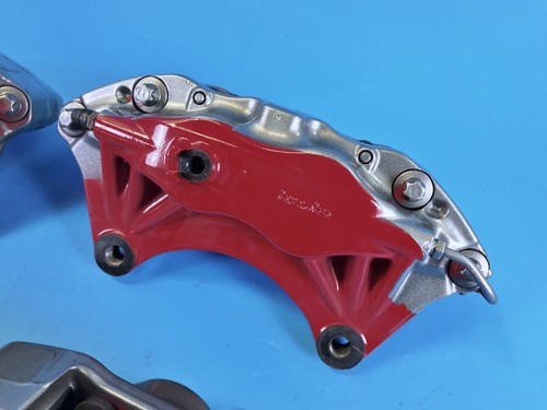 08-15 MITSUBISHI LANCER EVOLUTION EVO X BREMBO FRONT BRAKE CALIPERS SET 48K MI - Picture 12 of 23