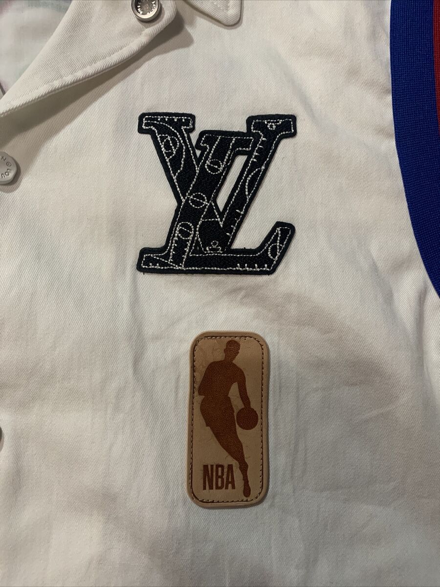 Louis Vuitton x NBA Basketball Letters Overshirt Beige Men's