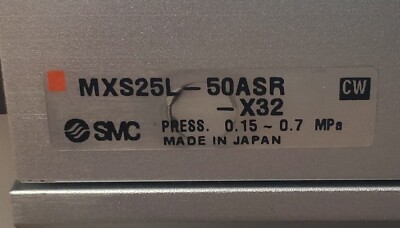 *NEW*  SMC    MXS25L-50ASR-X32    Air Slide Table Pressure