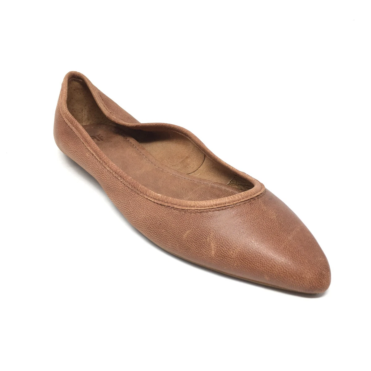 NEW Frye Regina Slip On Ballet Flats Shoes Women s Size 8.5 Brown Leather