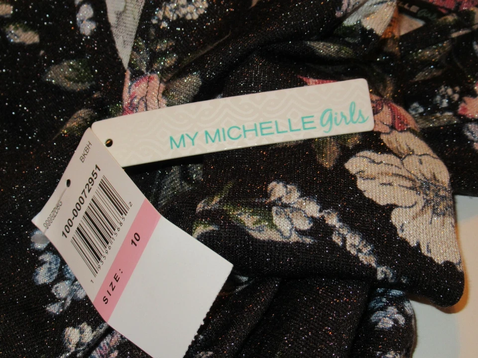 Blusa floral My Michelle para niñas talla 10 / nueva con etiquetas Foto 4 de 4