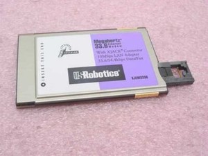US Robotics 33.6K Megahertz PCMCIA Modem/Ethernet XJEM3336