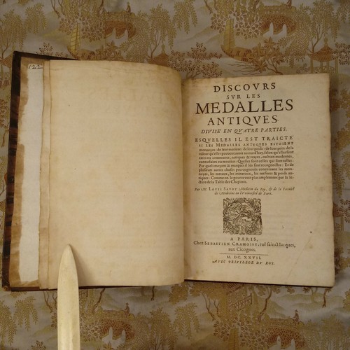 Discours Sur Les Medailles Antiques. En Quatre Parties 1627, Numismatic, coin