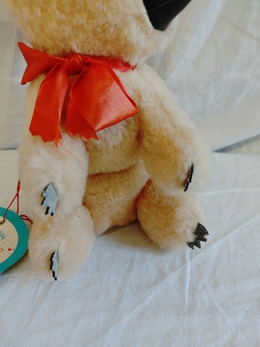 Vintage 60s Pride America Cuddle Toys Wind Up Musical Stuffed Plush Teddy Bear - Picture 5 of 5