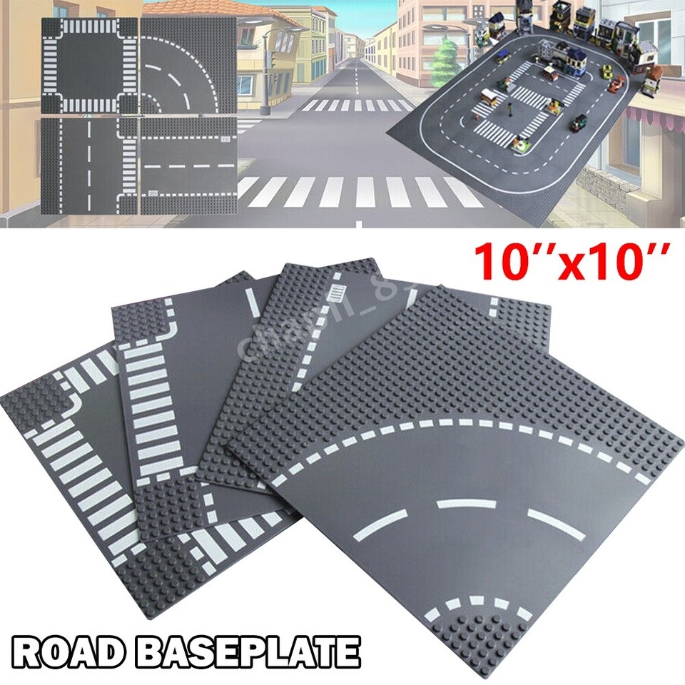 Placas base de carretera grandes de 10"" 32x32 juegos bloques de construcción de ladrillo placa base para Lego