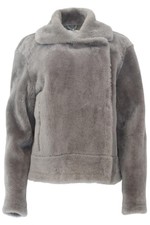 Tibi Shearling Biker Jacket Medium