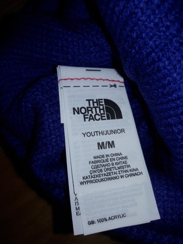 The North Face Youth/Jr Medium Girls Shinsky Reversible Beanie Lapis Blue - Picture 4 of 8