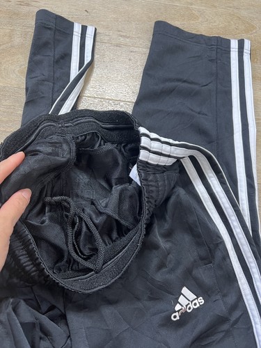 Adidas Relax Fit Soft Training Track-pants Size S Drawcord Waist Y2k Black White - 第 4/4 張圖片