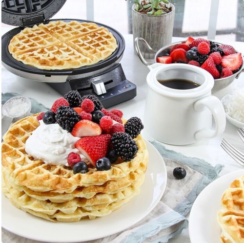 Cuisinart Round Classic Waffle Maker WMR - CA Brushed Stainless 100%Original - Picture 9 of 10