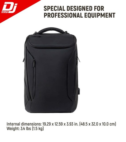 URBAN Mochila para mezcladores de controladores de engranajes DJ's DJBAG 19,29 x 12,59 x 3,93 in. - Imagen 4 de 7