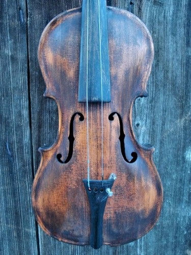 Sehr alte Geige m. Brandstempel - Very old violin - Picture 2 of 12