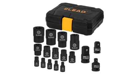 17-Piece Inverted E-Torx Socket Set - Impact Chrome Vanadium Steel Star Female S