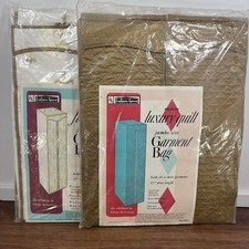 2 X Garment Bags MID CENTURY Closets Organizer Storage 1964 - Rare  