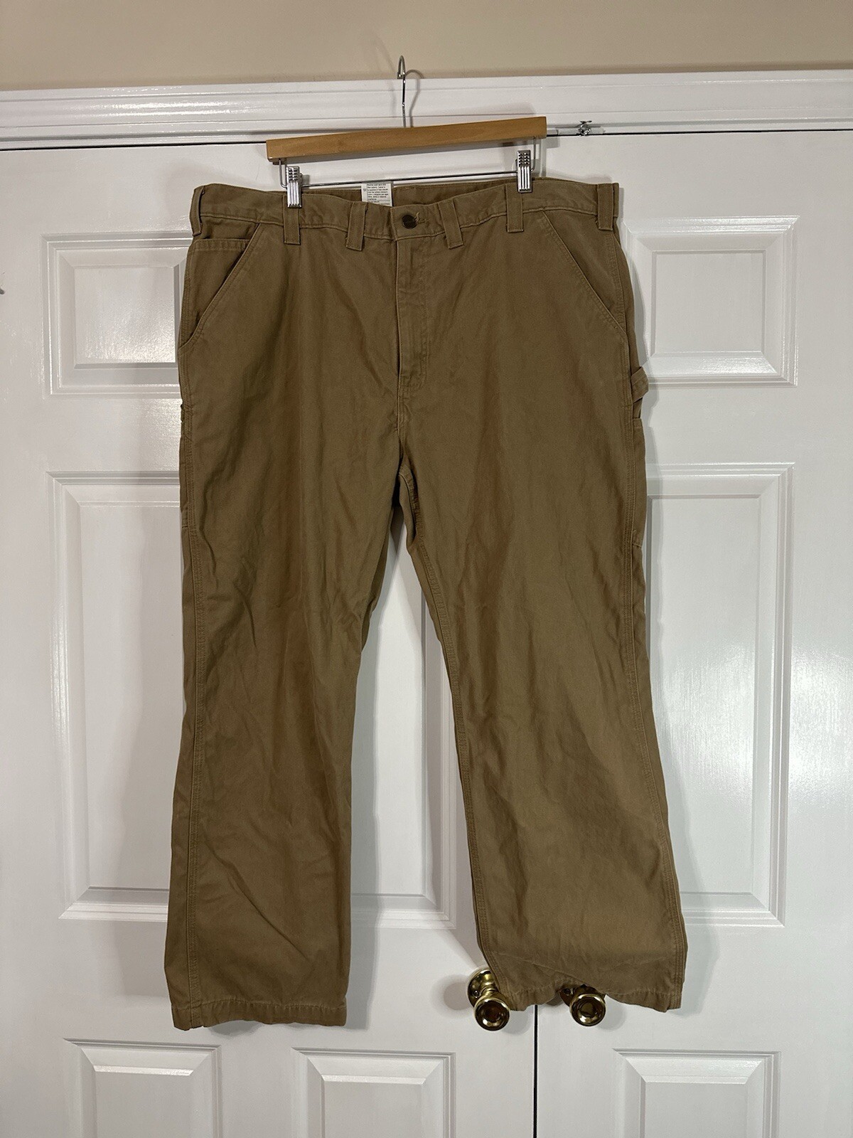 Men’s Carhartt big and tall 44x 30 relaxed fit dungaree utility pants   thumbnail 2