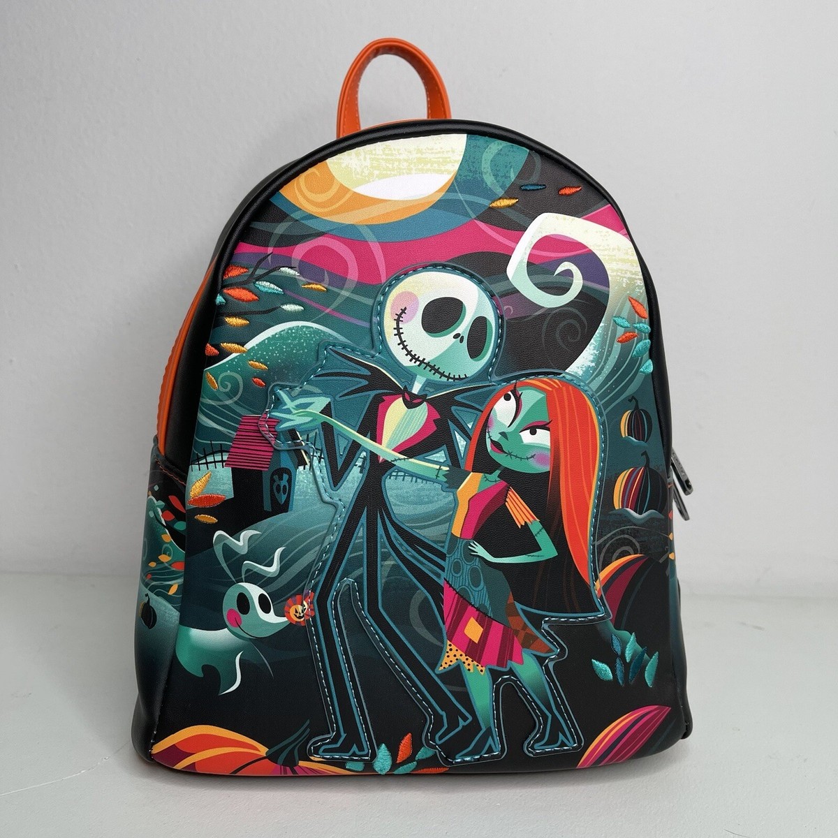 Loungefly Disney Nightmare Before Christmas Simply Meant to Be Mini Backpack Loungefly The Nightmare Before Christmas Jack & Sally Moon  main image 4