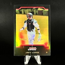 Javy Lopez 2004 Bowman Chrome Gold Refractor #17 Braves /50 RARE!! LOOK!!