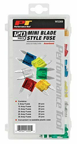 PERFORMANCE TOOL W5369 MINI BLADE FUSE ASSORTMENT 120PC NEW | eBay