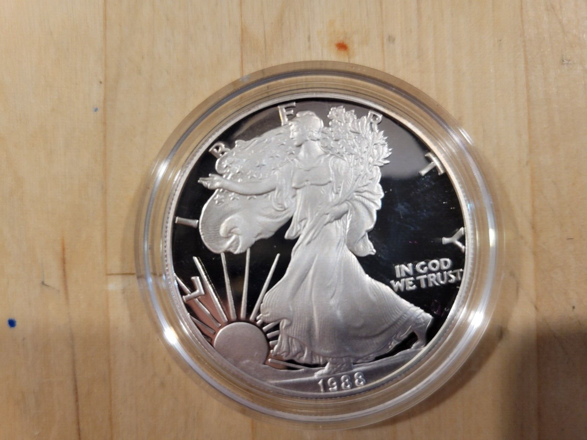 1988 Silver American Eagle One Dollar ($1) Coin | eBay