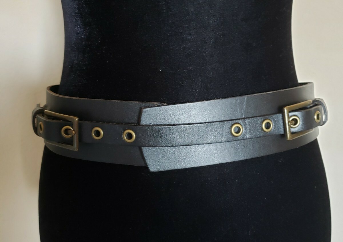 Double buckle belt, boho belt Double Buckle Western Waist Belt for Women | Texas Sun  main image 2