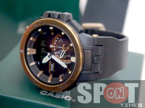 Casio Protrek Triple Sensor Ver.3 Vintage Gold Tough Solar Men's