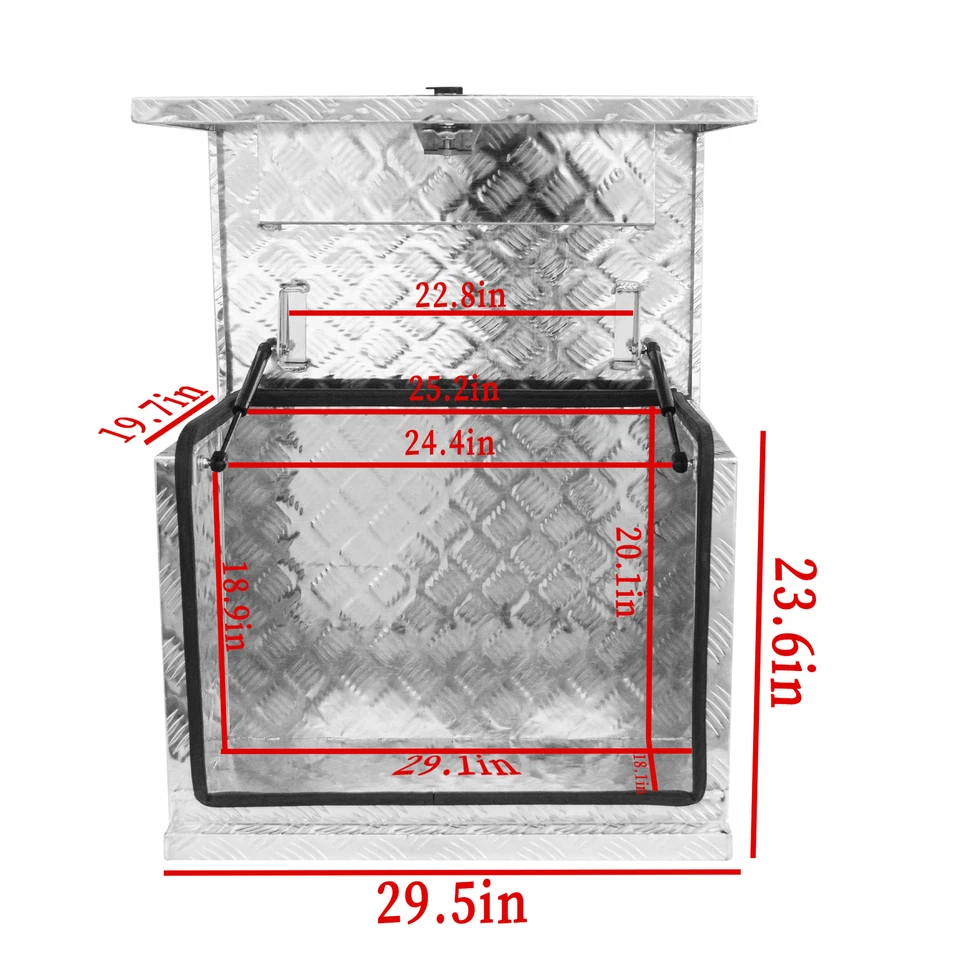 30"X20"X24" Aluminium Generator Box Camper Caravan Ute Car Truck Tool box - Image 2 of 4