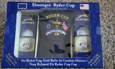 2001, Ryder Cup Collectors Cap And Six Golf Balls Made For The Ryders Cup..