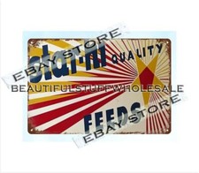 Star-Hi Quality Feeds farm ranch metal tin sign collective metal plaques
