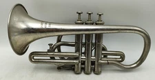 Rare 1900s - Bartlett Music Co. Los Angeles, CA Shepherd's Crook Cornet