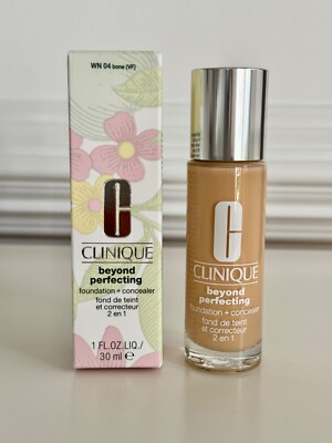 NIB Clinique BEYOND PERFECTING Foundation & Concealer WN 04 BONE