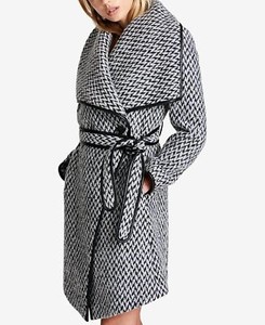 tweed wrap coat