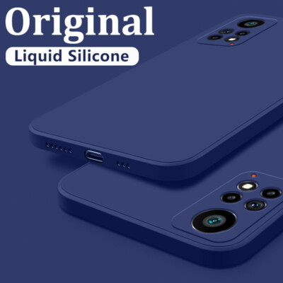 Liquid Silicone Solid Case For Xiaomi Redmi Note 13 12 Pro 11 K70E 14T 13T Cover