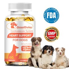 Dog heart supplements regulate heart rate w/L-Taurine L-Carnitine  CoQ10