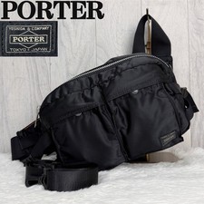 PORTER Shoulder Bag Tanker Logo Black From Japan