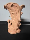 Vintage McCoy Pottery MCM Mid Century Modern Pink Swan Ceramic Vase 9"