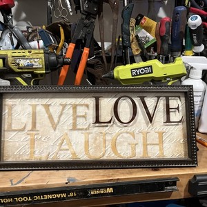 Live Love Laugh Wall Sign for Decor