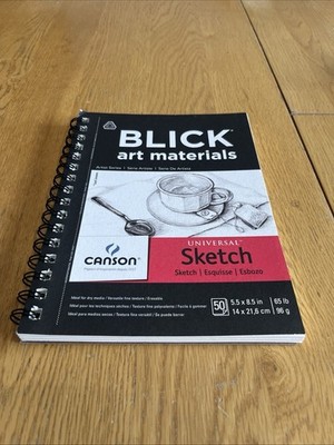 Canson Universal Spiral Sketch Book 5.5 x 8.5 , 50 Sheets