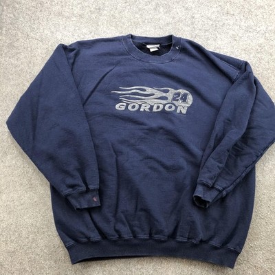 Vintage Jeff Gordon Sweatshirt Mens XL Blue NASCAR Racing 24 Chase Crewneck