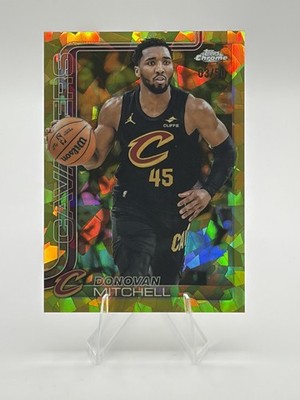 2025 Topps Chrome Sapphire Gold Refractor #69 Donovan Mitchell /50