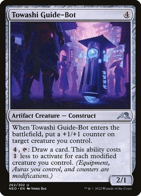 MTG Magic NEO Kamigawa Neon Dynasty - 1x EN NM 262 U Towashi Guide-Bot