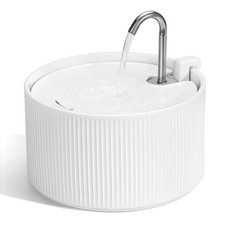 Ceramic Cat Water Fountain, 2.2L/ 74oz Pet Water Fountain, Drinking Fountains...