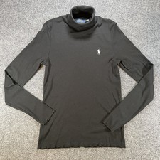Polo Ralph Lauren Youth Black Turtleneck XL Lightweight EUC