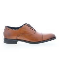 Johnston Murphy Flynch Cap Toe Mens Brown Oxfords Cap Toe Shoes