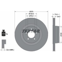 2X Textar 92155203 Bremsscheibe FüR BMW 7 E65 E66 E67