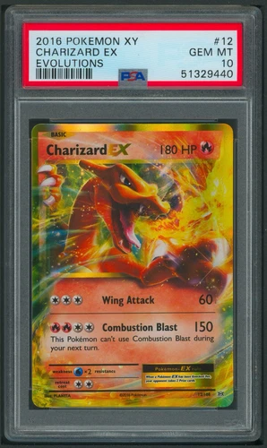 Pokémon XY Evolutions Charizard EX 12/108 PSA 10