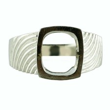 925 Sterling Silver 10x12mm Cushion Semi Mount Solitaire Ring For Wedding Ring