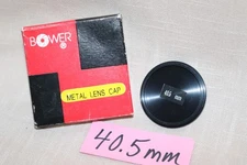 NEW Vintage 40.5mm LENS CAP, 40.5mm Metal Front Screw-In Lens Cap wBox - MINT