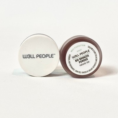 2 WELL People Mini Bio Bronzer Powder Natural Tan, Organic Botanicals Toxin Free