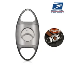 Galiner Cigar Cutter Stainless Steel Double Blades Sharp Cigar Scissors Knife
