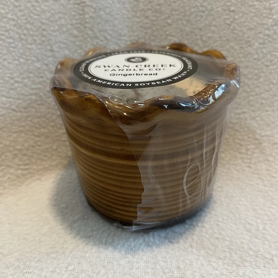Vela de soja Swan Creek Candle Co pan de jengibre mecha única decorativa 8 oz NUEVA Foto 3 de 4