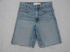 LG13441 2007  LEVI'S  569 CUT-OFF JEAN SHORTS YOUTH sz18SLIM msr 28"x9.5" 